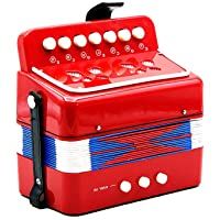 Los mejores  - Andoer® Mini Pequeño Acordeón 7-Key 2 Bass Instrumento Musical Educativo Juguete de Rhythm Band para Niños